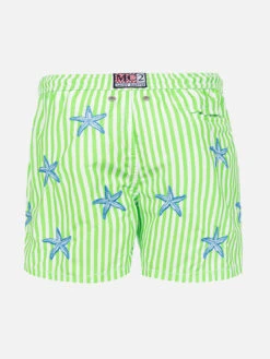 Alternative view of MC2 Saint Barth Boy Classic Swim Shorts With Starfish Embroidery