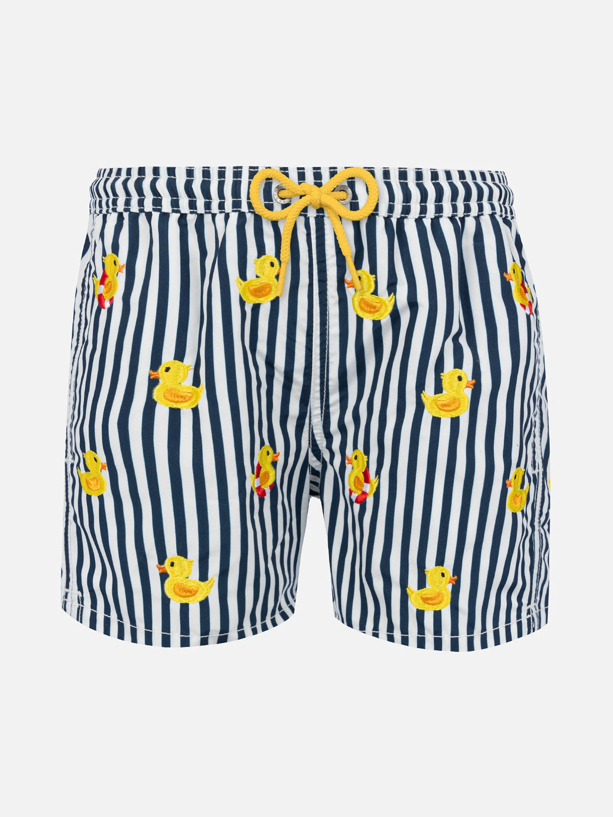 MC2 Saint Barth Boy Striped Swim Shorts With Embroidered Ducks 3 MC2 Saint Barth Boy Striped Swim Shorts With Embroidered Ducks