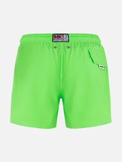 Alternative view of MC2 Saint Barth Jean Lighting Pantone Lightweight Fluo Green Swim Shorts| PANTONE® SPECIAL EDITION
