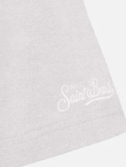 MC2 Saint Barth Jeremy White Terry Buttonless Polo Shirt -MC2 Saint Barth Store UID JER000101387H MAN POLO SHIRT WHITE 20250315084127 06