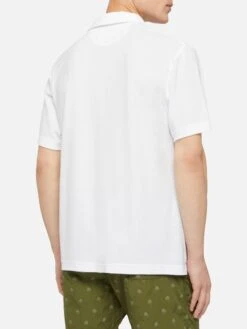 MC2 Saint Barth Jeremy White Terry Buttonless Polo Shirt -MC2 Saint Barth Store UID JER000101387H MAN POLOSHIRT WHITE PLAIN.COLOR mc2 3