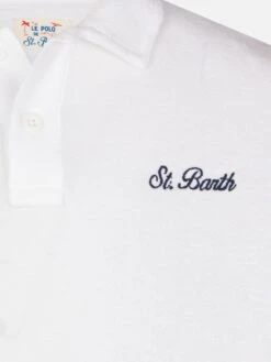 Alternative view of MC2 Saint Barth Jeremy Jr White Terry Polo Shirt