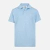 MC2 Saint Barth Jeremy Jr Light Blue Terry Polo Shirt 1 MC2 Saint Barth Jeremy Jr Light Blue Terry Polo Shirt -MC2 Saint Barth Store UID JER000201392H BOY POLOSHIRT BLUE 01