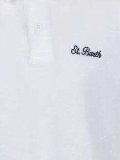 Alternative view of MC2 Saint Barth Boy White Terry Polo Shirt Jeremy Jr