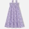 MC2 Saint Barth Girl Cotton Dress Jemine Jr With Betsy Print | MADE WITH LIBERTY FABRIC 2 MC2 Saint Barth Girl Cotton Dress Jemine Jr With Betsy Print | MADE WITH LIBERTY FABRIC -MC2 Saint Barth Store UID JME00102886F KIDS DRESS LILAC 1