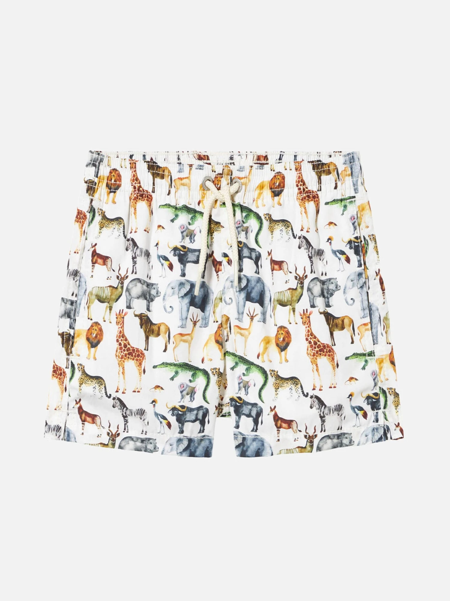 MC2 Saint Barth Boy Cotton Swim Shorts With African Zoo Print 3 MC2 Saint Barth Boy Cotton Swim Shorts With African Zoo Print