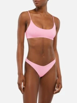 Alternative view of MC2 Saint Barth Lido Pink Classic Swim Briefs - Judy Pink Bralette Beach Top Judy