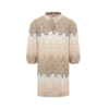 MC2 Saint Barth Jumeira Jr Gold Raschel Knit Short Dress