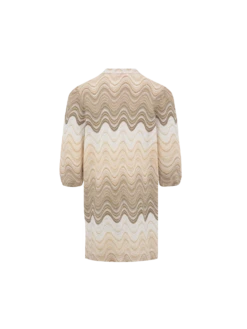 Alternative view of MC2 Saint Barth Jumeira Jr Gold Raschel Knit Short Dress