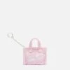 MC2 Saint Barth Pink Zebra Embossed Terry Fabric Key Holder -MC2 Saint Barth Store UID KEYB00200113H WOMAN SMALLACCESSORIES PINK TERRY 20250320133500 1