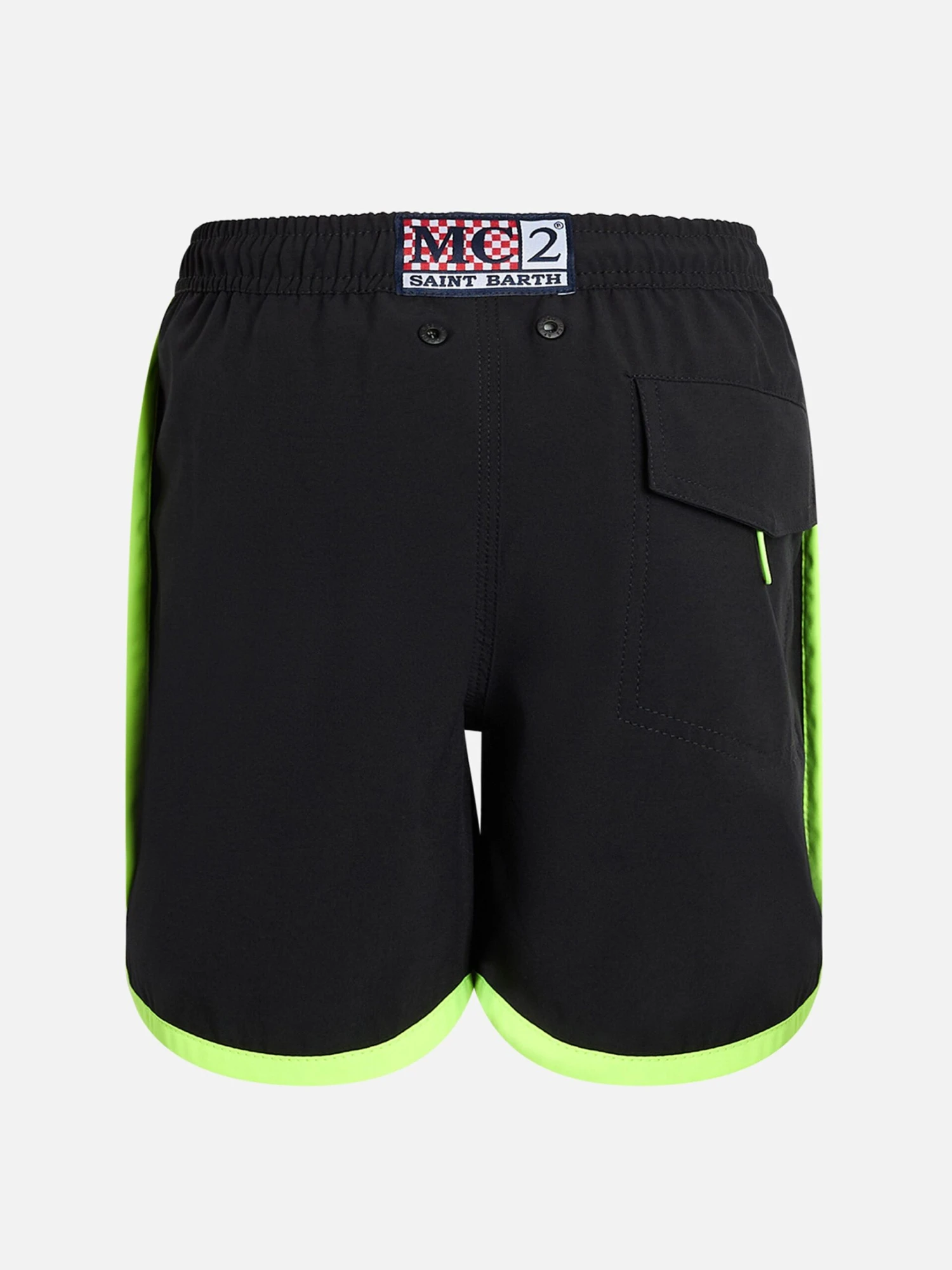 MC2 Saint Barth Boy Long Lentgh Black Swim Shorts Kyte Comfort Jr 3 MC2 Saint Barth Boy Long Lentgh Black Swim Shorts Kyte Comfort Jr - Image 2
