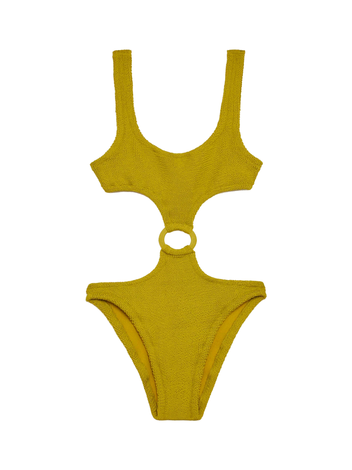 MC2 Saint Barth Laurel Crinkle Pistachio Cut-out One-piece Swimsuit 3 MC2 Saint Barth Laurel Crinkle Pistachio Cut-out One-piece Swimsuit
