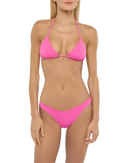 Alternative view of MC2 Saint Barth Leah Naomi Fuchsia Bikini With Triangle Top And Cheeky Briefs