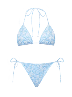 MC2 Saint Barth Woman Vintage Flower Triangle Bikini Leah Virgo