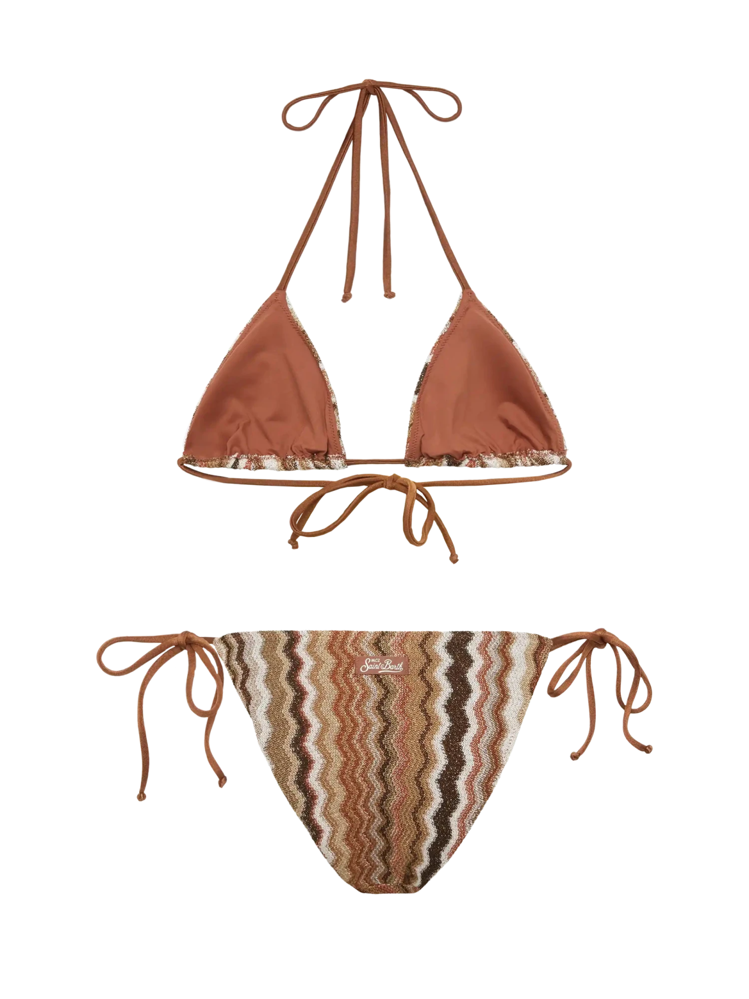 MC2 Saint Barth Raschel Knit Classic Bikini Leah Virgo With Wave Pattern 5 MC2 Saint Barth Raschel Knit Classic Bikini Leah Virgo With Wave Pattern - Image 3