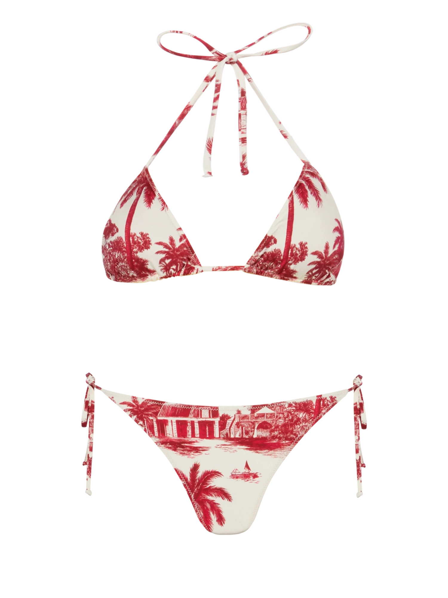 MC2 Saint Barth Classic Triangle Bikini Leah Virgo With Toile De Jouy Print| AI BY RICKDICK SPECIAL EDITION 3 MC2 Saint Barth Classic Triangle Bikini Leah Virgo With Toile De Jouy Print| AI BY RICKDICK SPECIAL EDITION