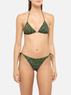 Alternative view of MC2 Saint Barth Virgo Classic Swim Briefs With Bandanna Print - Leah Triangle Top Swimsuit With Bandanna Print
