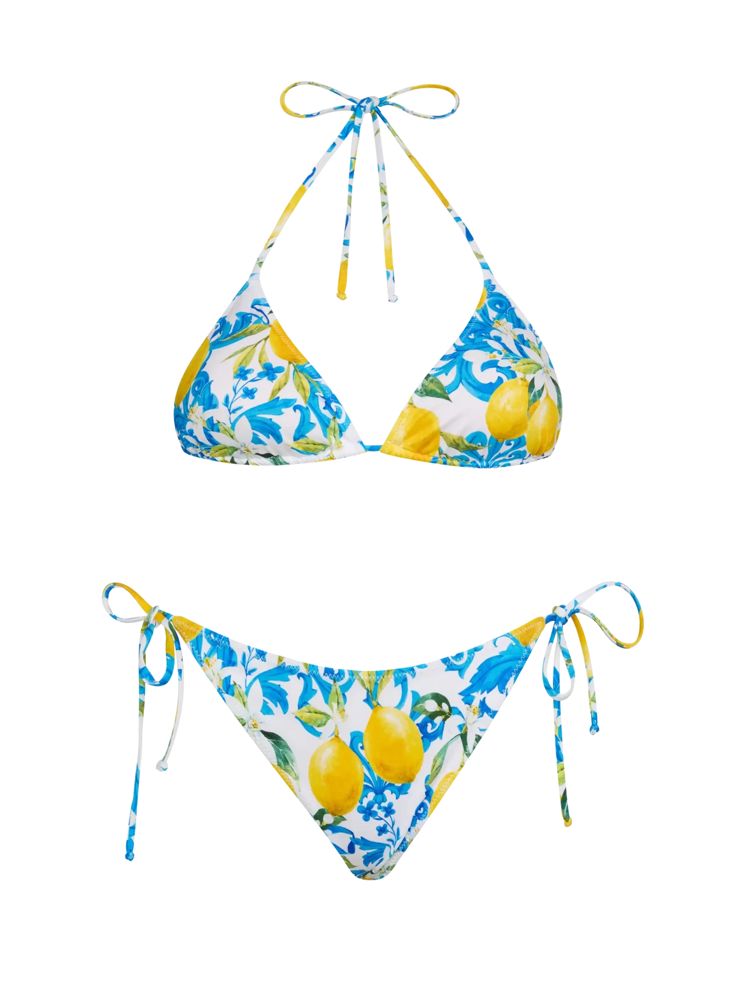 MC2 Saint Barth Triangle Bikini Leah Virgo With Majolica Print 3 MC2 Saint Barth Triangle Bikini Leah Virgo With Majolica Print