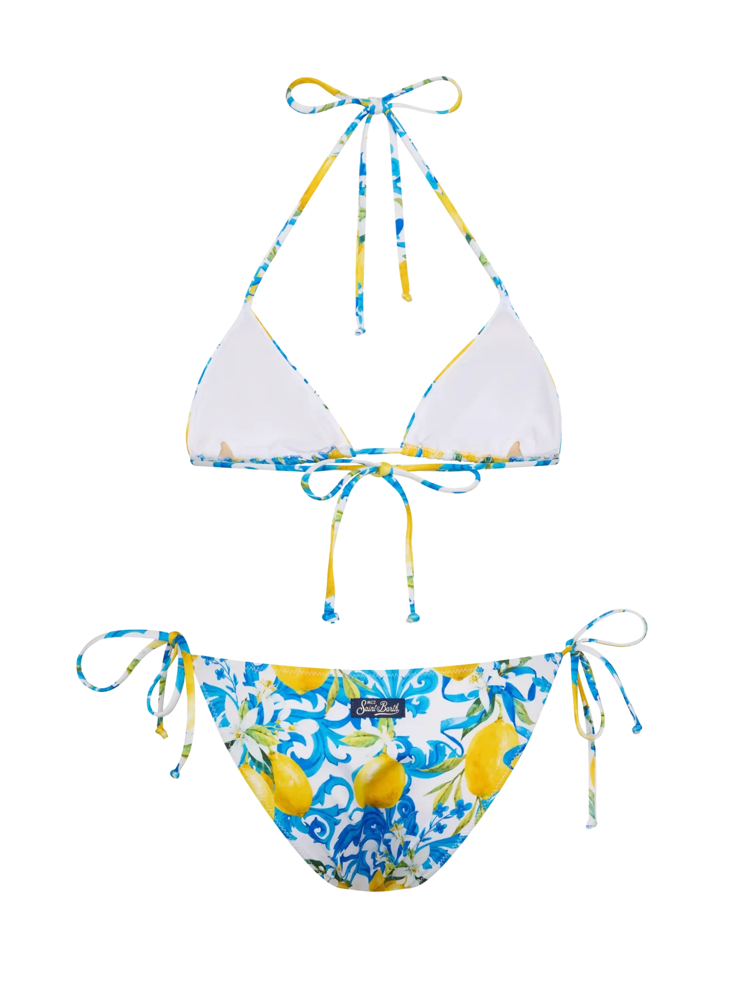 MC2 Saint Barth Triangle Bikini Leah Virgo With Majolica Print 5 MC2 Saint Barth Triangle Bikini Leah Virgo With Majolica Print - Image 3