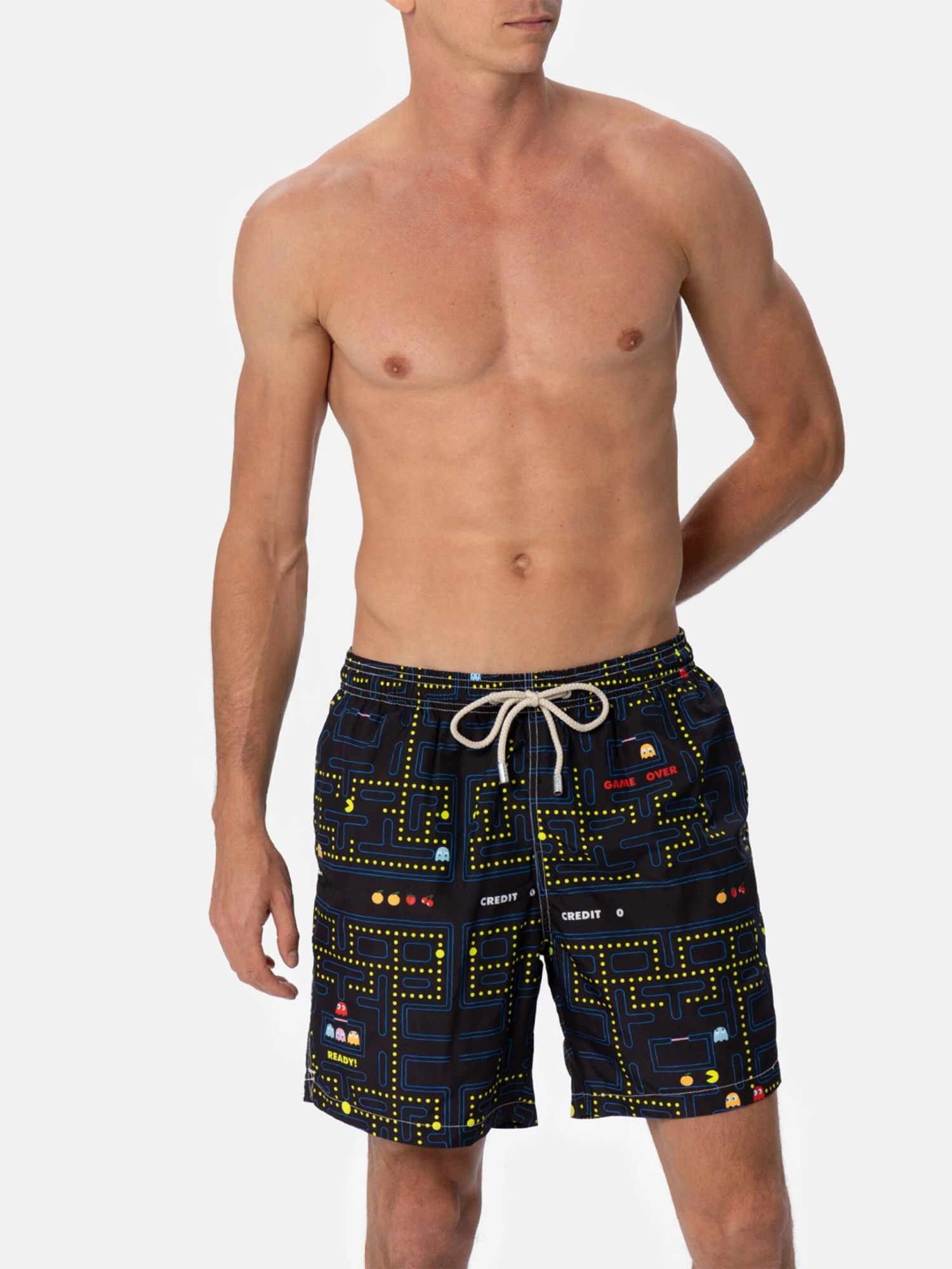 MC2 Saint Barth Lightweight Fabric Swim-shorts Lighting With Pac-Man Print|PAC-MAN SPECIAL EDITION 6 MC2 Saint Barth Lightweight Fabric Swim-shorts Lighting With Pac-Man Print|PAC-MAN SPECIAL EDITION - Image 4