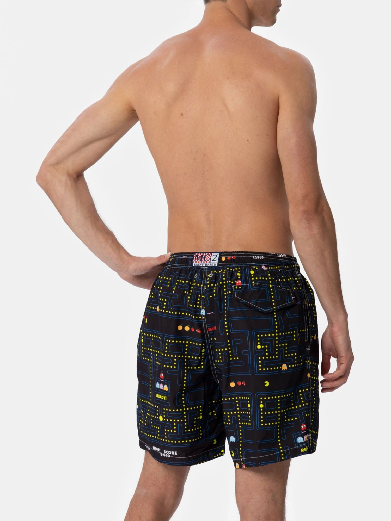 MC2 Saint Barth Lightweight Fabric Swim-shorts Lighting With Pac-Man Print|PAC-MAN SPECIAL EDITION 7 MC2 Saint Barth Lightweight Fabric Swim-shorts Lighting With Pac-Man Print|PAC-MAN SPECIAL EDITION - Image 5