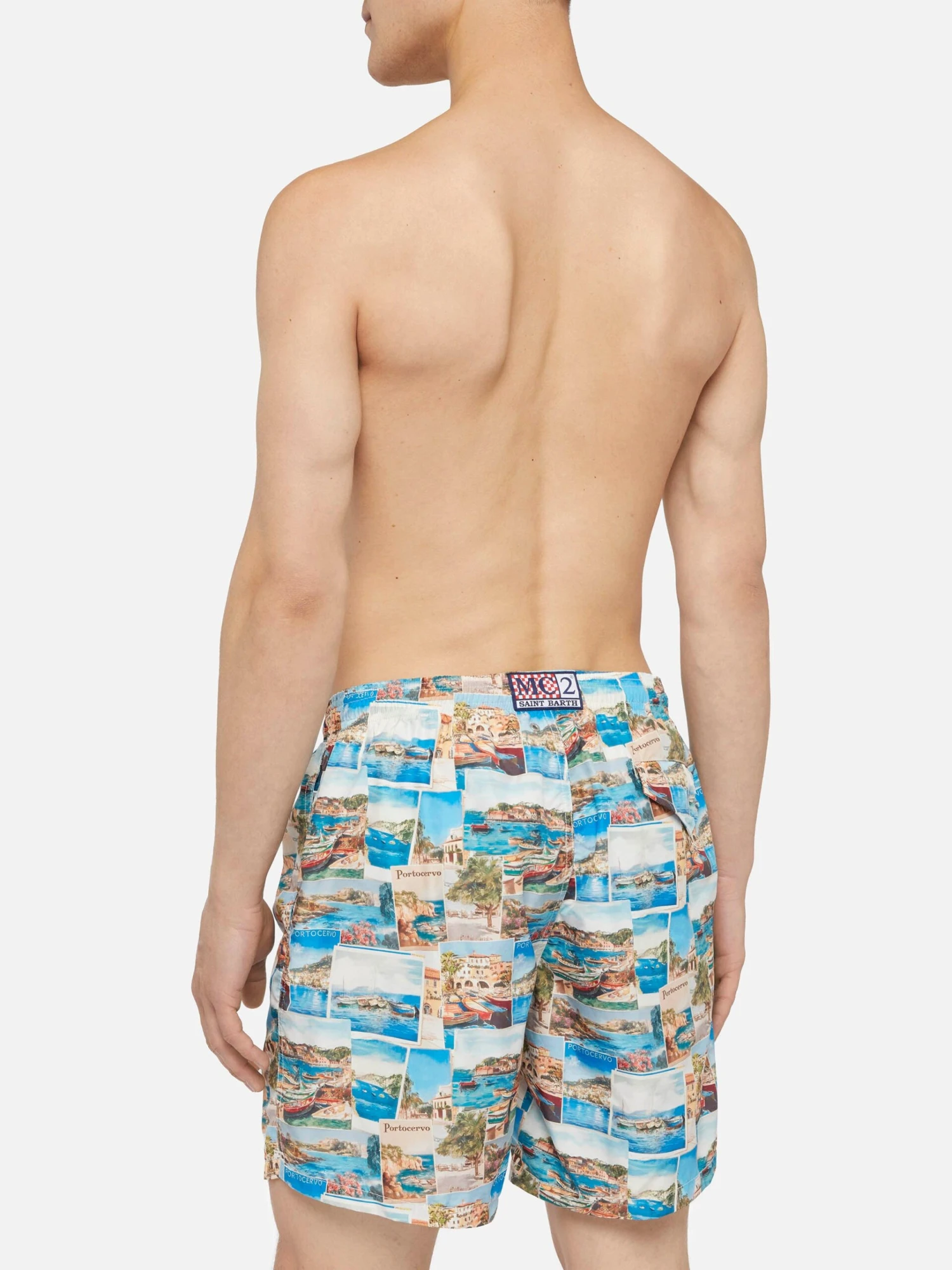 MC2 Saint Barth Lightweight Fabric Swim-shorts Lighting With Porto Cervo Postcards Print | AI CO-CREATED DESIGN BY RICKDICK - POWERED BY RED-EYE 7 MC2 Saint Barth Lightweight Fabric Swim-shorts Lighting With Porto Cervo Postcards Print | AI CO-CREATED DESIGN BY RICKDICK - POWERED BY RED-EYE - Image 5