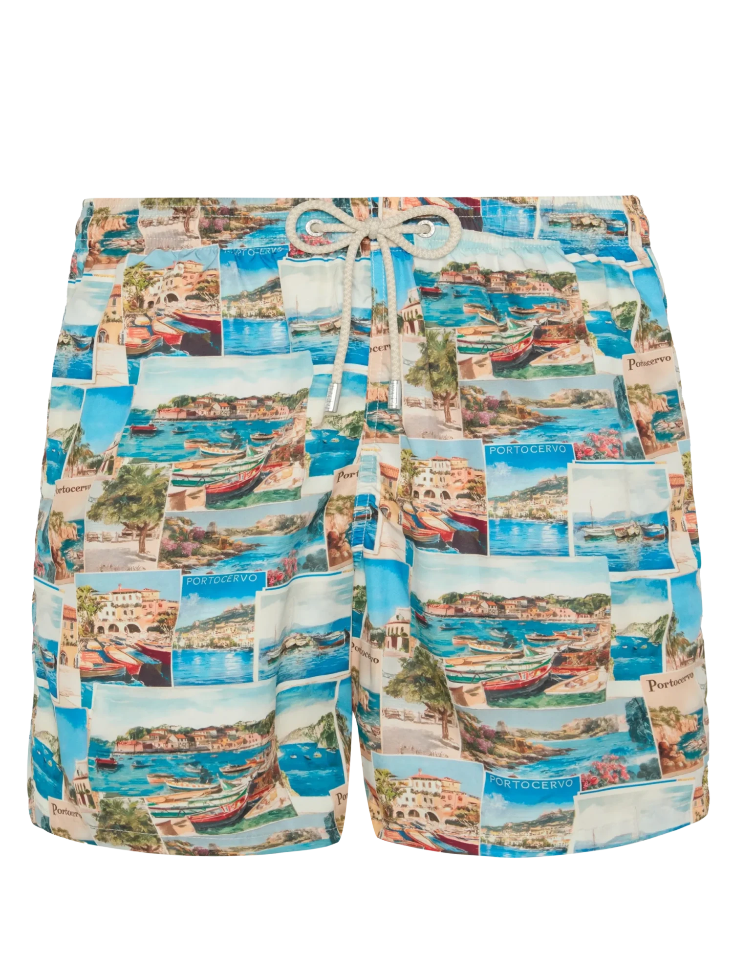MC2 Saint Barth Lightweight Fabric Swim-shorts Lighting With Porto Cervo Postcards Print | AI CO-CREATED DESIGN BY RICKDICK - POWERED BY RED-EYE 3 MC2 Saint Barth Lightweight Fabric Swim-shorts Lighting With Porto Cervo Postcards Print | AI CO-CREATED DESIGN BY RICKDICK - POWERED BY RED-EYE