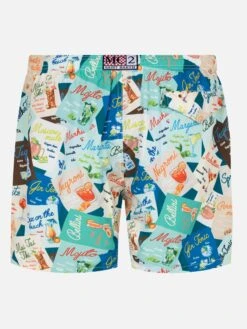 Alternative view of MC2 Saint Barth Lightweight Fabric Swim-shorts Lighting With Cocktail Print