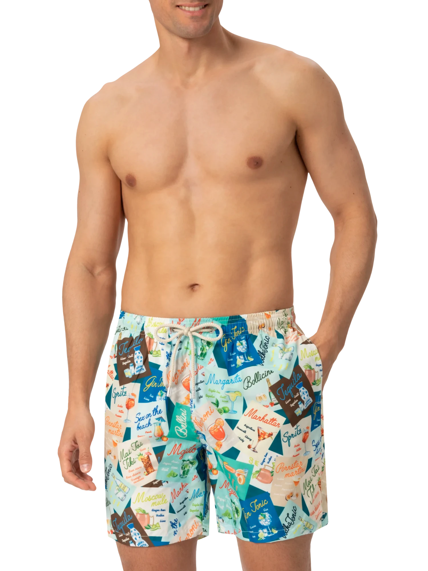 MC2 Saint Barth Lightweight Fabric Swim-shorts Lighting With Cocktail Print 5 MC2 Saint Barth Lightweight Fabric Swim-shorts Lighting With Cocktail Print - Image 3