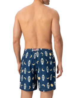 MC2 Saint Barth Lightweight Fabric Swim-shorts Lighting With Watches And Moon Print -MC2 Saint Barth Store UID LIG000105642H MAN SWIMSHORT BLUE 20250418124524 04
