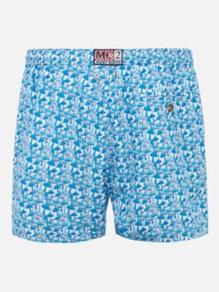 Alternative view of MC2 Saint Barth Man Light Fabric Swim Shorts With Mushrooms Print