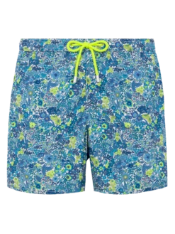 MC2 Saint Barth Lightweight Fabric Swim Shorts Lighting With Margaret Annie Print | MADE WITH LIBERTY FABRIC