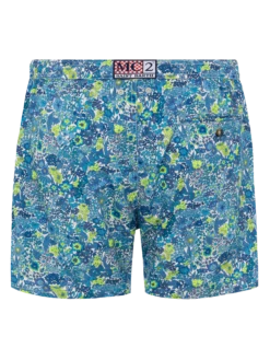 Alternative view of MC2 Saint Barth Lightweight Fabric Swim Shorts Lighting With Margaret Annie Print | MADE WITH LIBERTY FABRIC