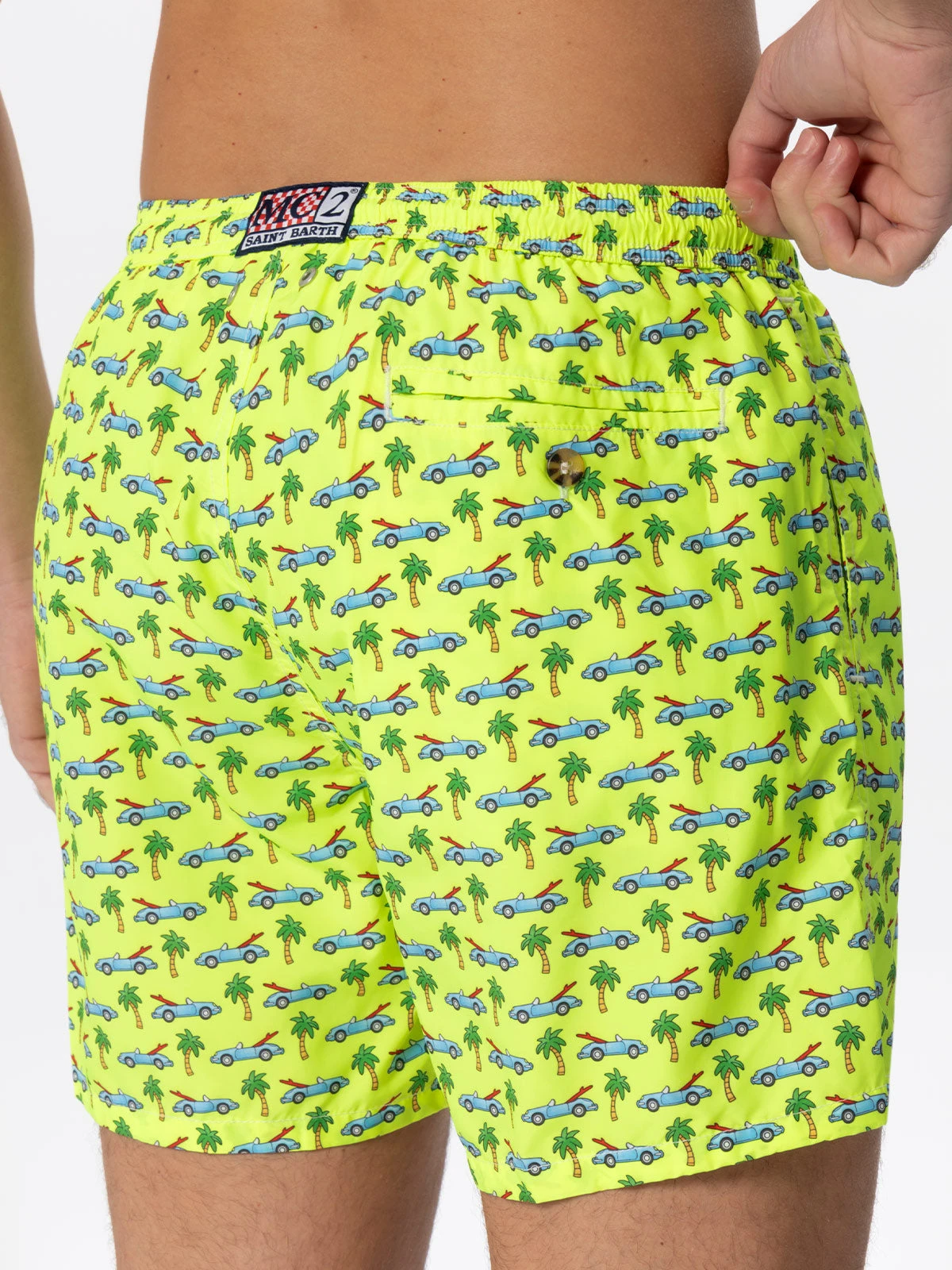 MC2 Saint Barth Man Light Fabric Swim Shorts With Surfcar Print 6 MC2 Saint Barth Man Light Fabric Swim Shorts With Surfcar Print - Image 4