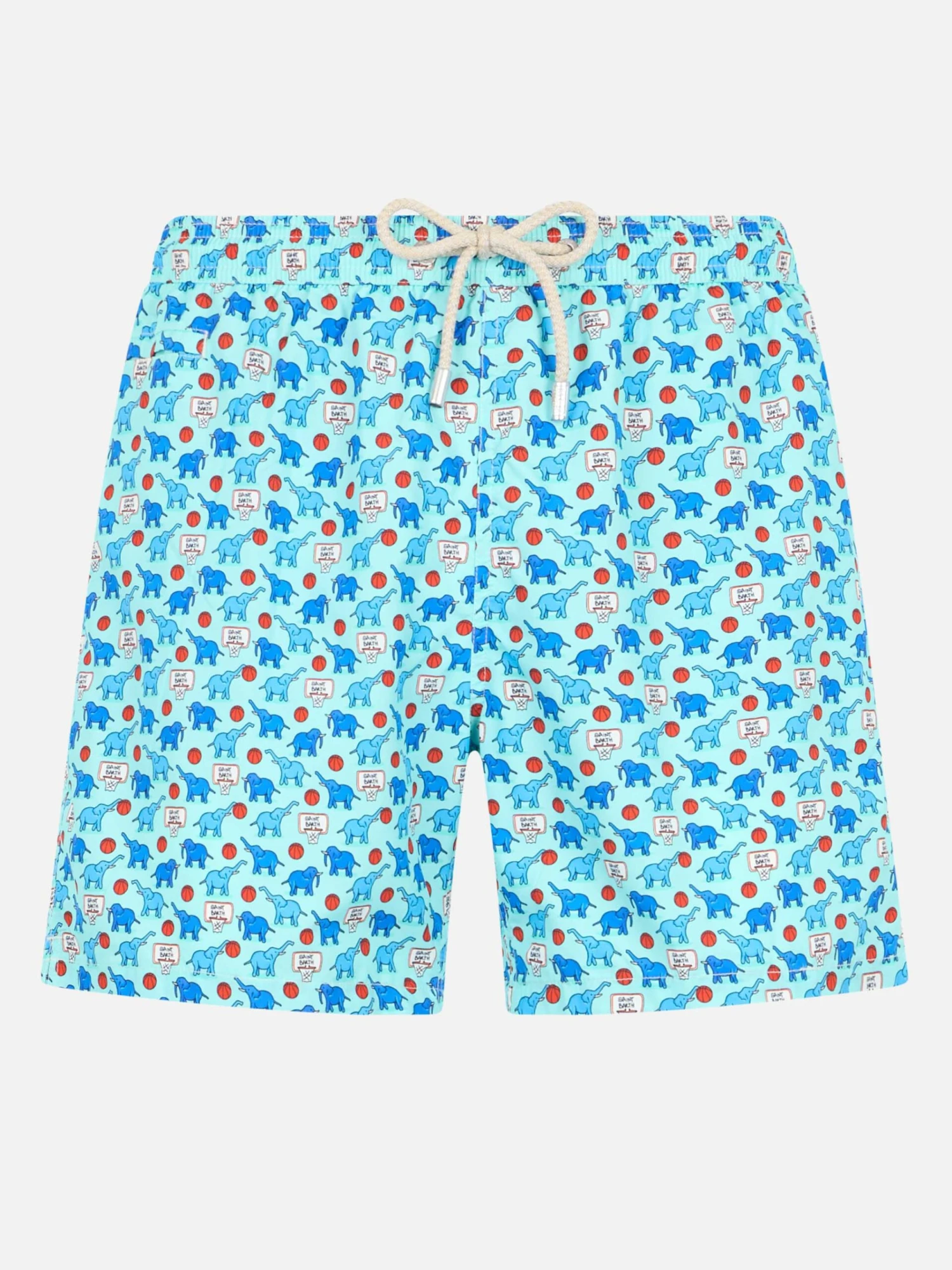 MC2 Saint Barth Man Lightweight Fabric Swim-shorts Lighting Micro Fantasy With Elephant Print 3 MC2 Saint Barth Man Lightweight Fabric Swim-shorts Lighting Micro Fantasy With Elephant Print