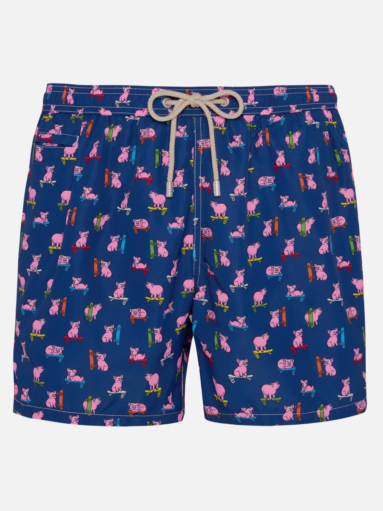 MC2 Saint Barth Man Light Fabric Swim Shorts With Skater Pigs Print 3 MC2 Saint Barth Man Light Fabric Swim Shorts With Skater Pigs Print