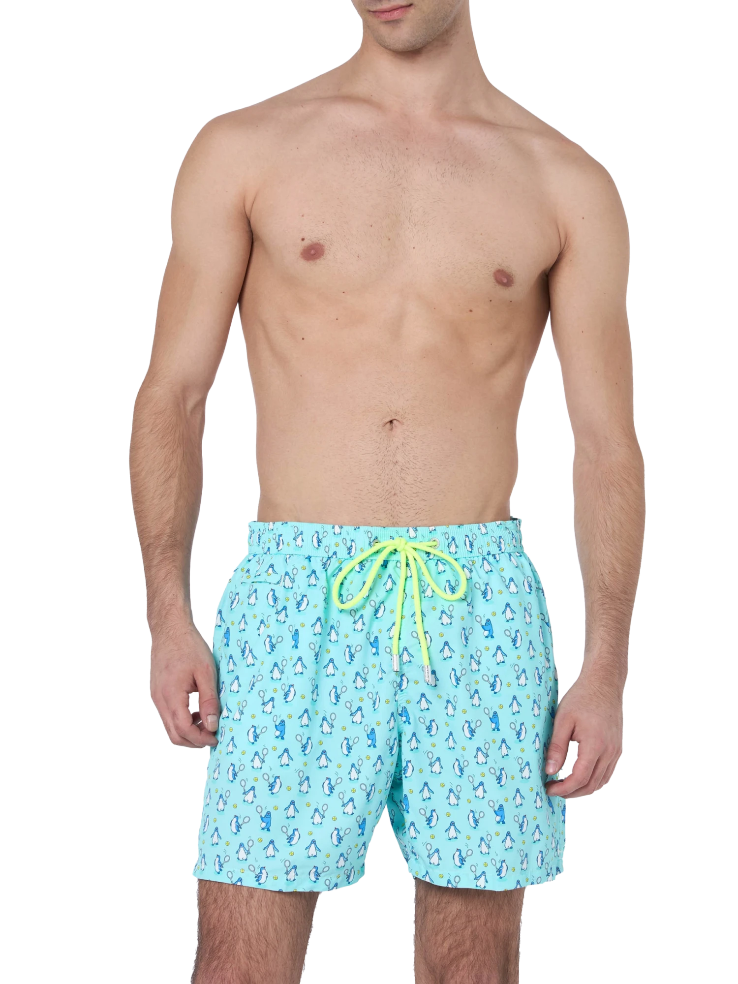 MC2 Saint Barth Man Lightweight Fabric Swim-shorts Lighting Micro Fantasy With Penguins Print 5 MC2 Saint Barth Man Lightweight Fabric Swim-shorts Lighting Micro Fantasy With Penguins Print - Image 3