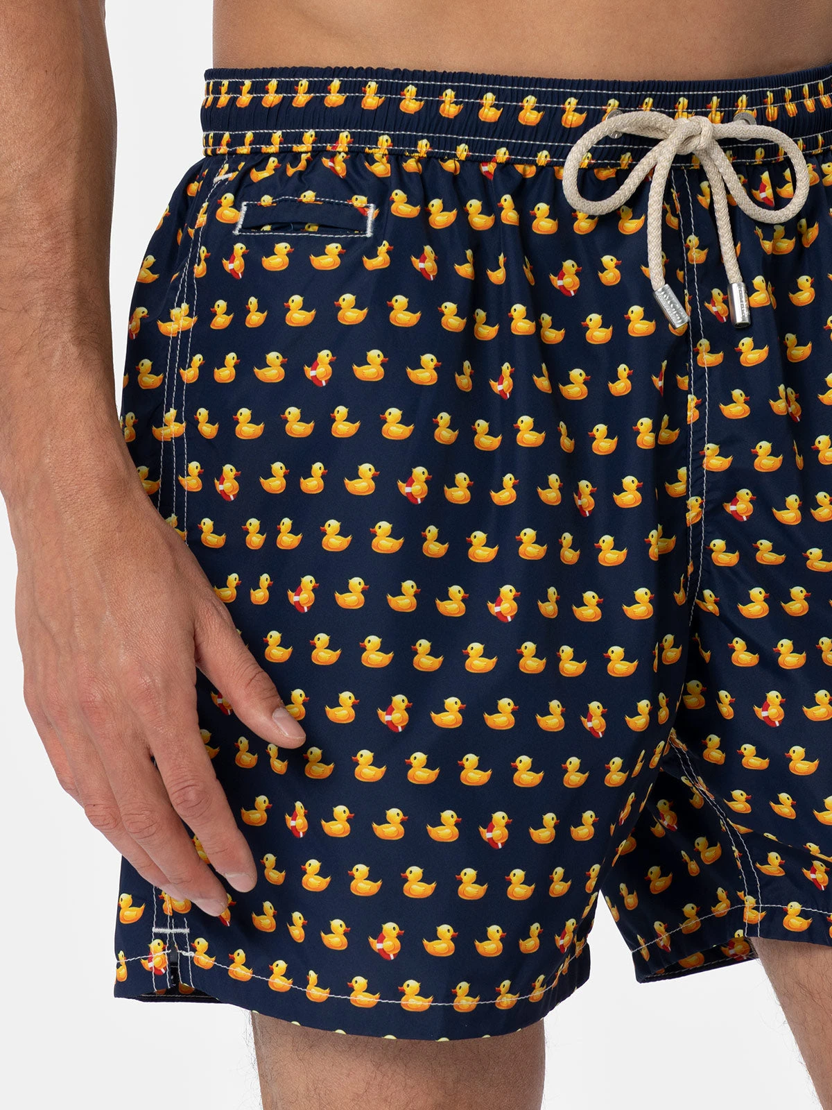 MC2 Saint Barth Man Lightweight Fabric Swim-shorts Lighting Micro Fantasy With Ducky Print 5 MC2 Saint Barth Man Lightweight Fabric Swim-shorts Lighting Micro Fantasy With Ducky Print - Image 3