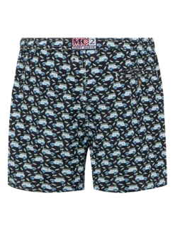 Alternative view of MC2 Saint Barth Lightweight Fabric Swim Shorts Lighting With Off-road Car Print