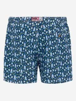 Alternative view of MC2 Saint Barth Lightweight Fabric Swim Shorts Lighting With Tequila Print