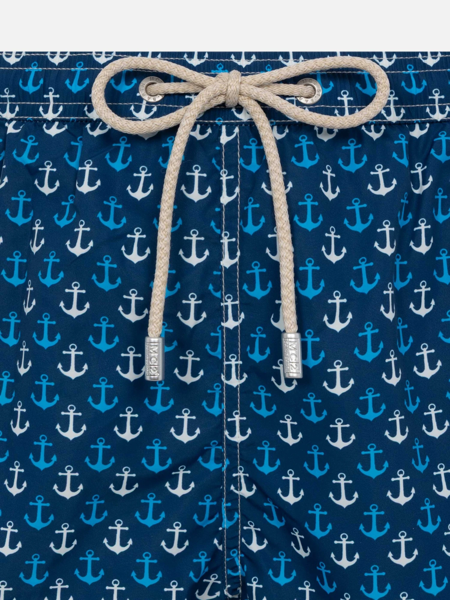 MC2 Saint Barth Lightweight Fabric Swim Shorts Lighting With Anchor Print 5 MC2 Saint Barth Lightweight Fabric Swim Shorts Lighting With Anchor Print - Image 3
