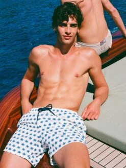 Alternative view of MC2 Saint Barth Lightweight Fabric Swim Shorts Lighting With Octopus Print