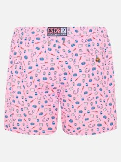 Alternative view of MC2 Saint Barth Lightweight Fabric Swim Shorts Lighting With Doctor Job Print