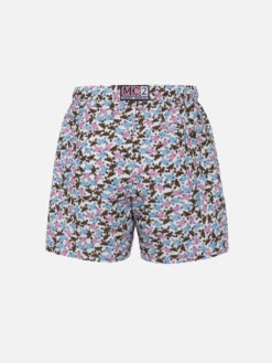 Alternative view of MC2 Saint Barth Man Lightweight Fabric Swim-shorts Lighting Micro Fantasy With Crabs Print