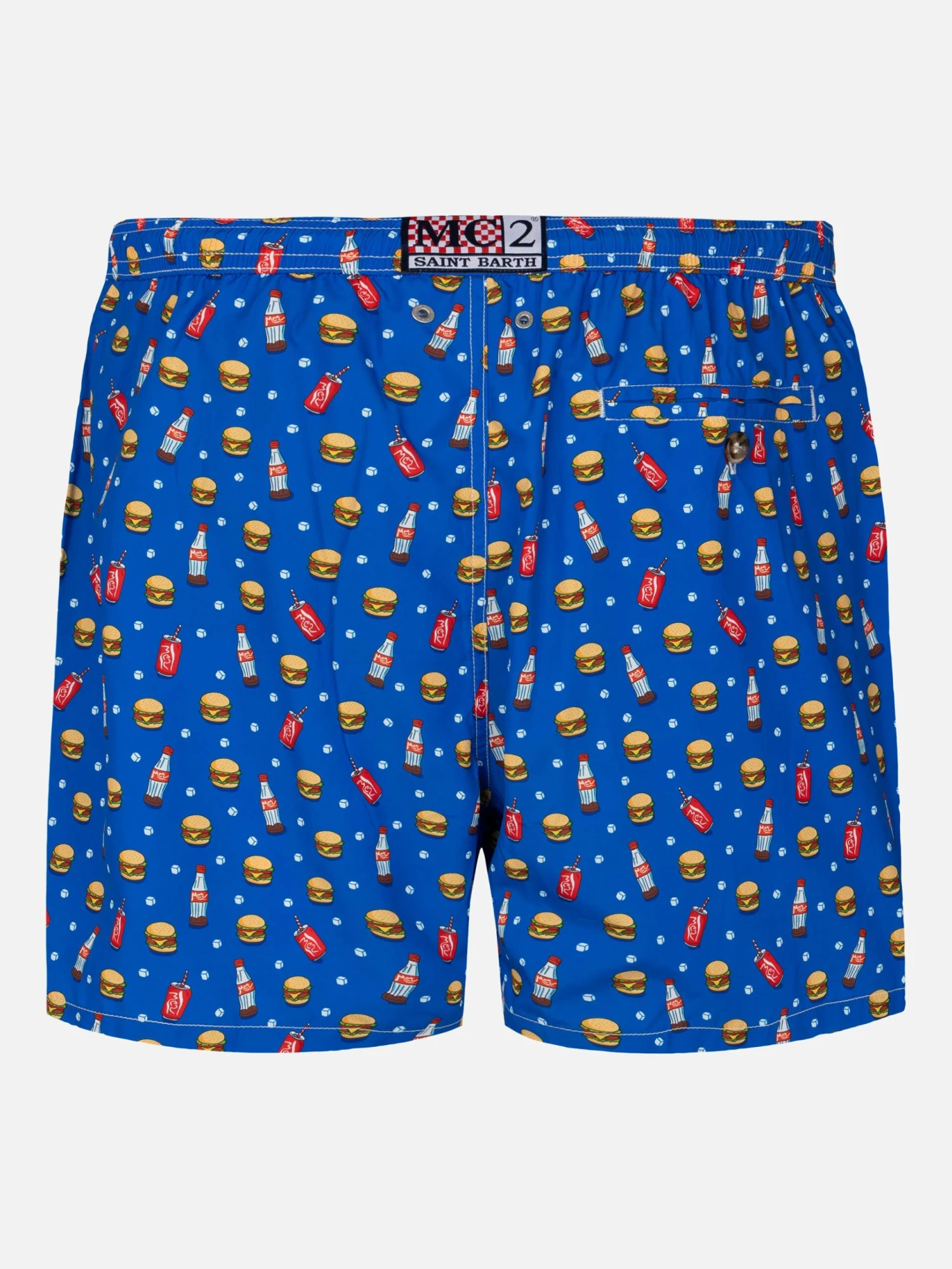 MC2 Saint Barth Lightweight Fabric Swim Shorts Lighting With Fast Food Print 4 MC2 Saint Barth Lightweight Fabric Swim Shorts Lighting With Fast Food Print - Image 2