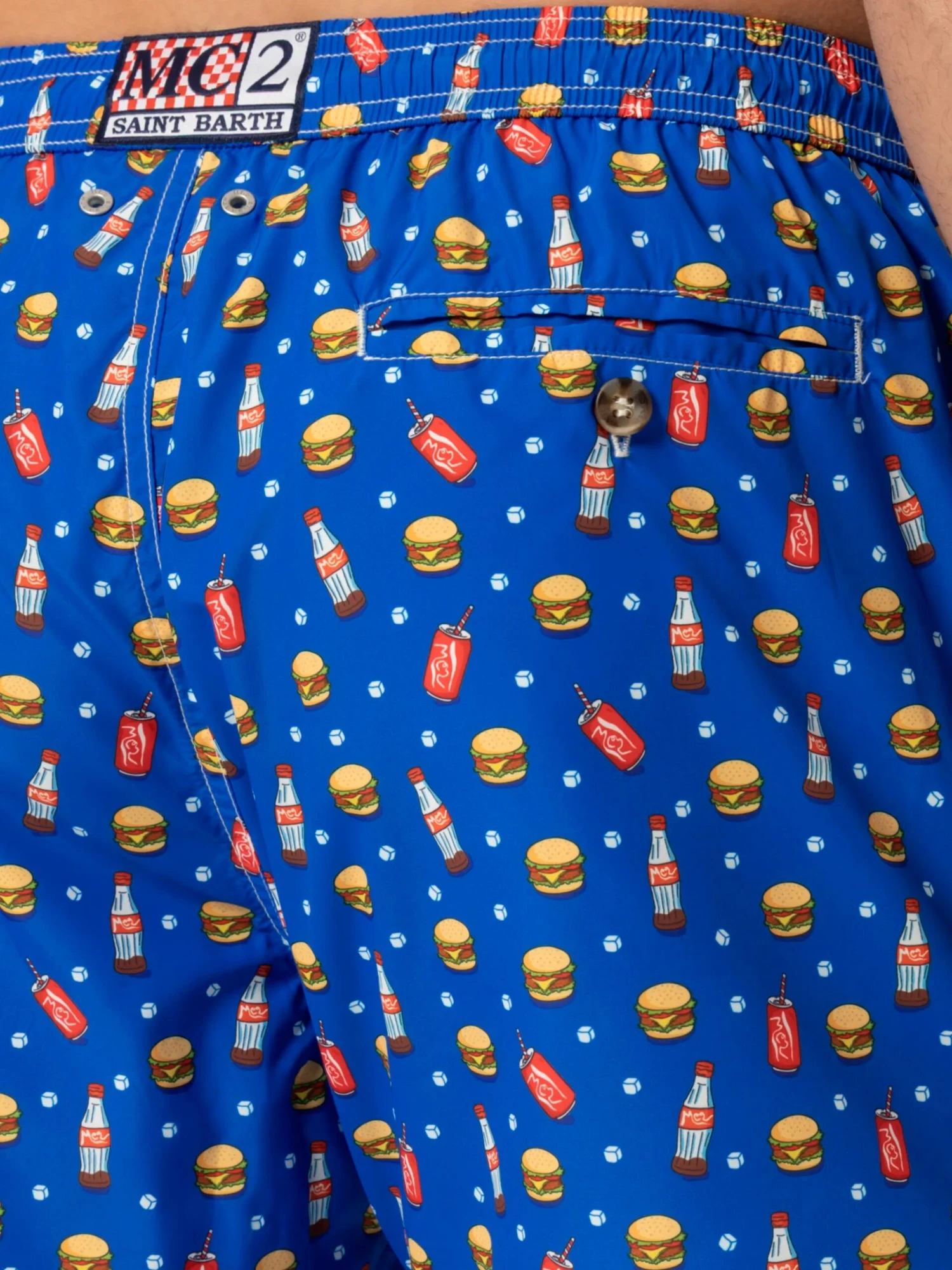 MC2 Saint Barth Lightweight Fabric Swim Shorts Lighting With Fast Food Print 8 MC2 Saint Barth Lightweight Fabric Swim Shorts Lighting With Fast Food Print - Image 6