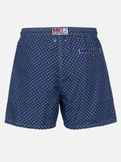 Alternative view of MC2 Saint Barth Man Lightweight Fabric Swim-shorts Lighting Micro Fantasy With Polka Dots Print
