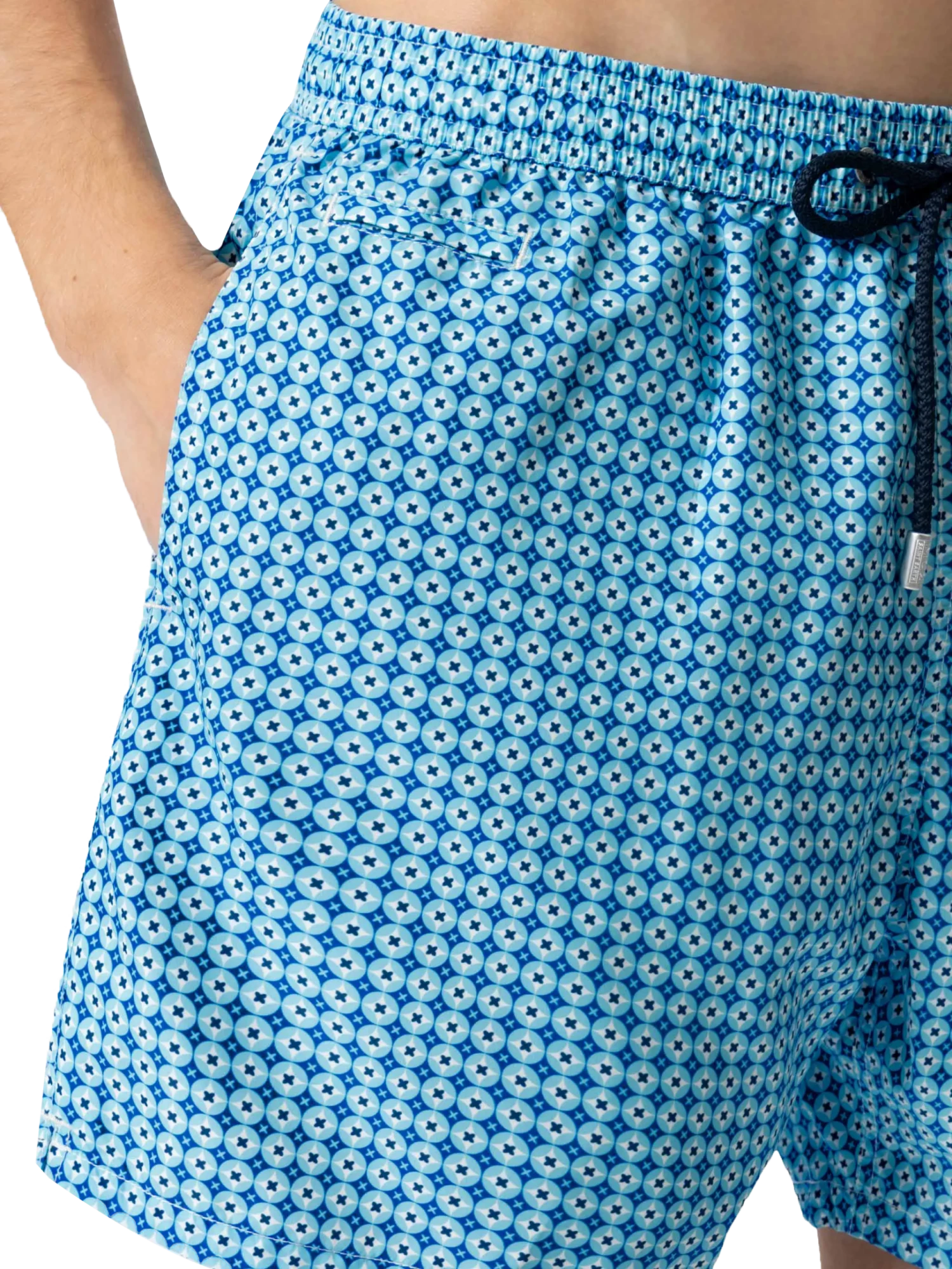 MC2 Saint Barth Lightweight Fabric Swim Shorts Lighting With Sporty Geometric Print 7 MC2 Saint Barth Lightweight Fabric Swim Shorts Lighting With Sporty Geometric Print - Image 5
