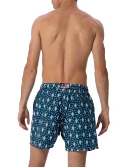 MC2 Saint Barth Man Lightweight Fabric Swim-shorts Lighting Micro Fantasy With Watches Print -MC2 Saint Barth Store UID LIG000304360F MAN SWIMSHORT BLUE NAVY 2