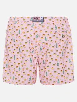 Alternative view of MC2 Saint Barth Lightweight Fabric Swim Shorts Lighting With Caviar And Bollicine Print